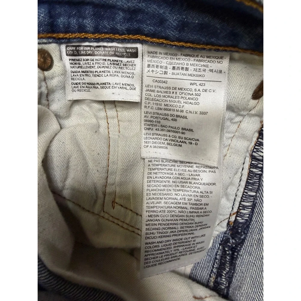 Levi's 501 Jeans Mens 33x34 Blue Original Fit Straight Leg Button Fly Y2K